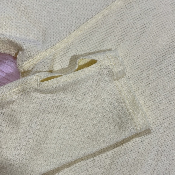 Outdoor Voices Light Yellow FastTrack Mesh Turtleneck Top - Picture 10 of 10